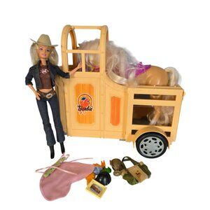 Barbie Walking Horse with Trailer